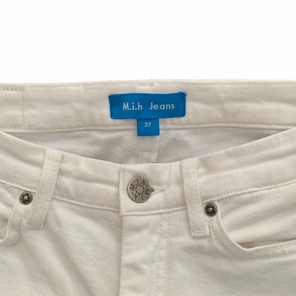 M.i.h. Marty Jeans Cropped Flare in White 27 - Picture 8 of 14